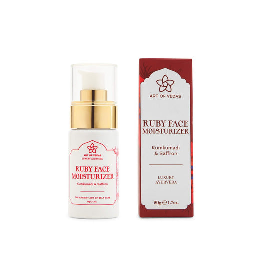 ART OF VEDAS Ruby Face Moisturizer – Ayurvedische hydratatie (50g)