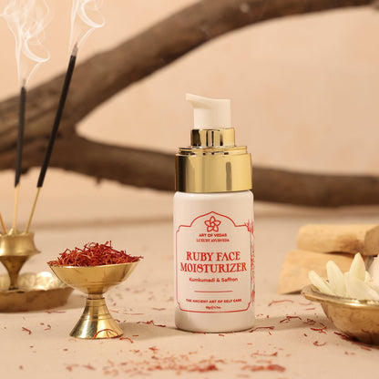 ART OF VEDAS Ruby Face Moisturizer – Ayurvedische hydratatie (50g)