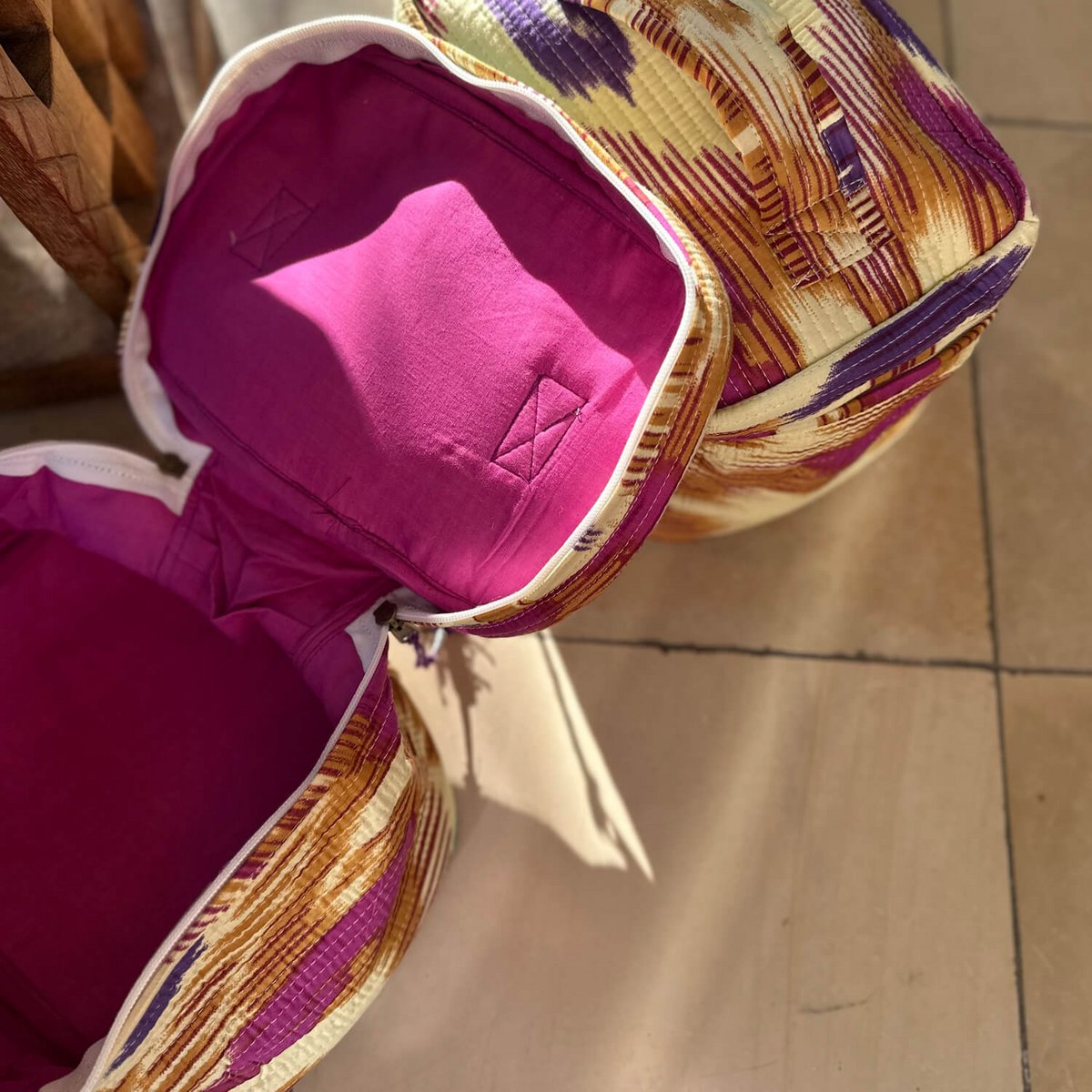 KIKOONI Handgemaakte XL Toilettas 