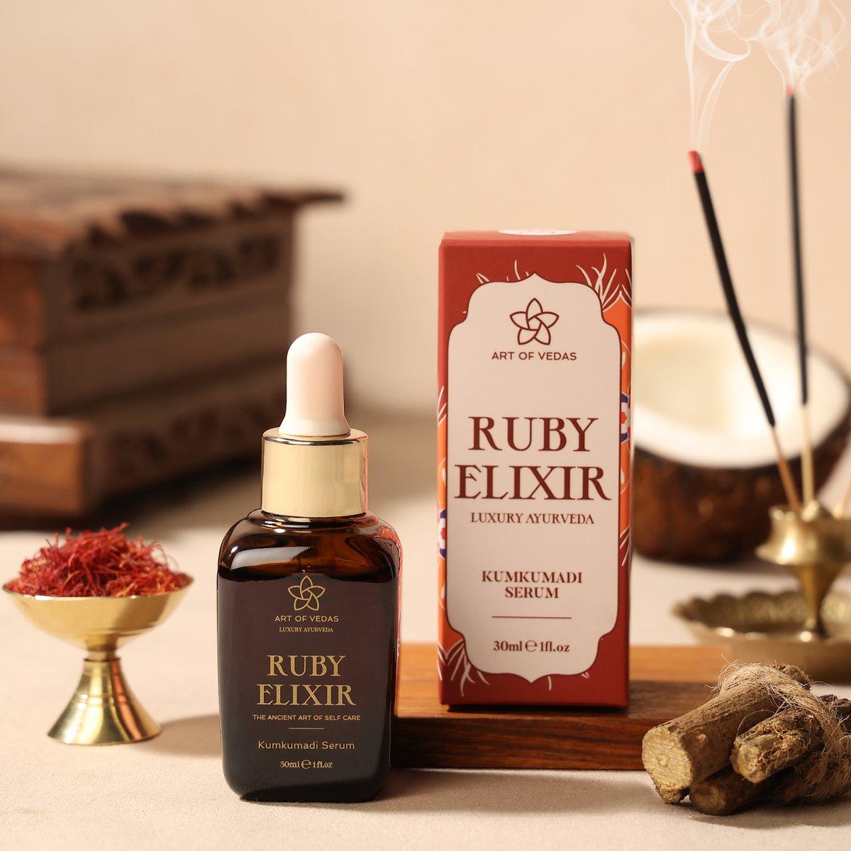 ART OF VEDAS Ruby Elixir Kumkumadi Serum (30ml)