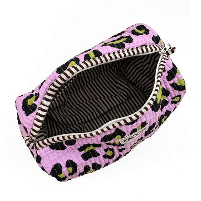 KIKOONI Handgemaakte toilettas “Oh Leo Cosmic Lilac”