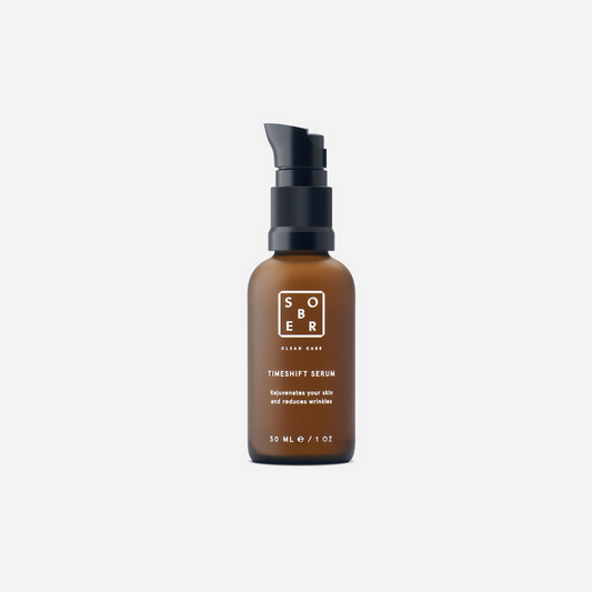 Sober Timeshift Serum 30ml met pompverpakking, huidverjongend en rimpelverminderend serum