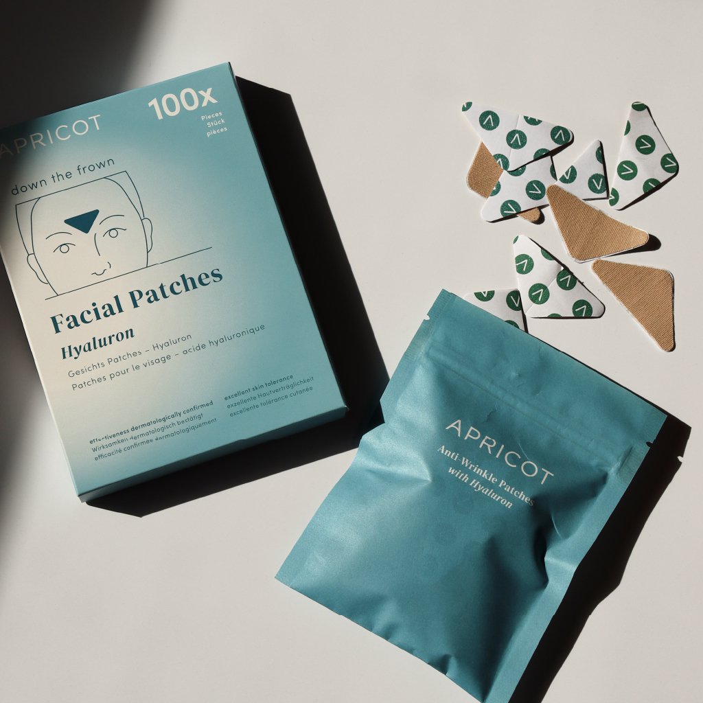 APRICOT Cotton Facial Patches – hyaluron anti-rimpel voorhoofd & fronslijnen