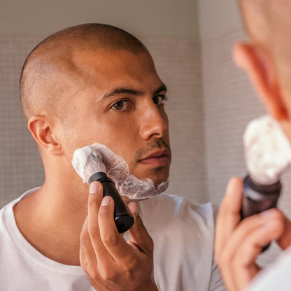 SOBER Zwarte aluminium scheerkwast