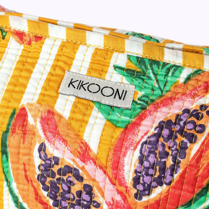 KIKOONI Handgemaakte toilettas “My Papaya Life”