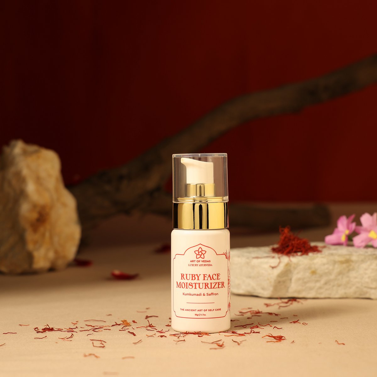 ART OF VEDAS Ruby Face Moisturizer – Ayurvedische hydratatie (50g)