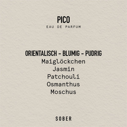 SOBER Eau de parfum - PICO