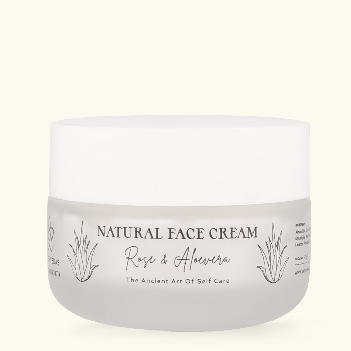 ART OF VEDAS Natuurlijke Gezichtscrème – hydraterend & revitaliserend